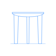 Furniture Side Tables End Tables Port Side Table Outline Svg File, Free Vectors File